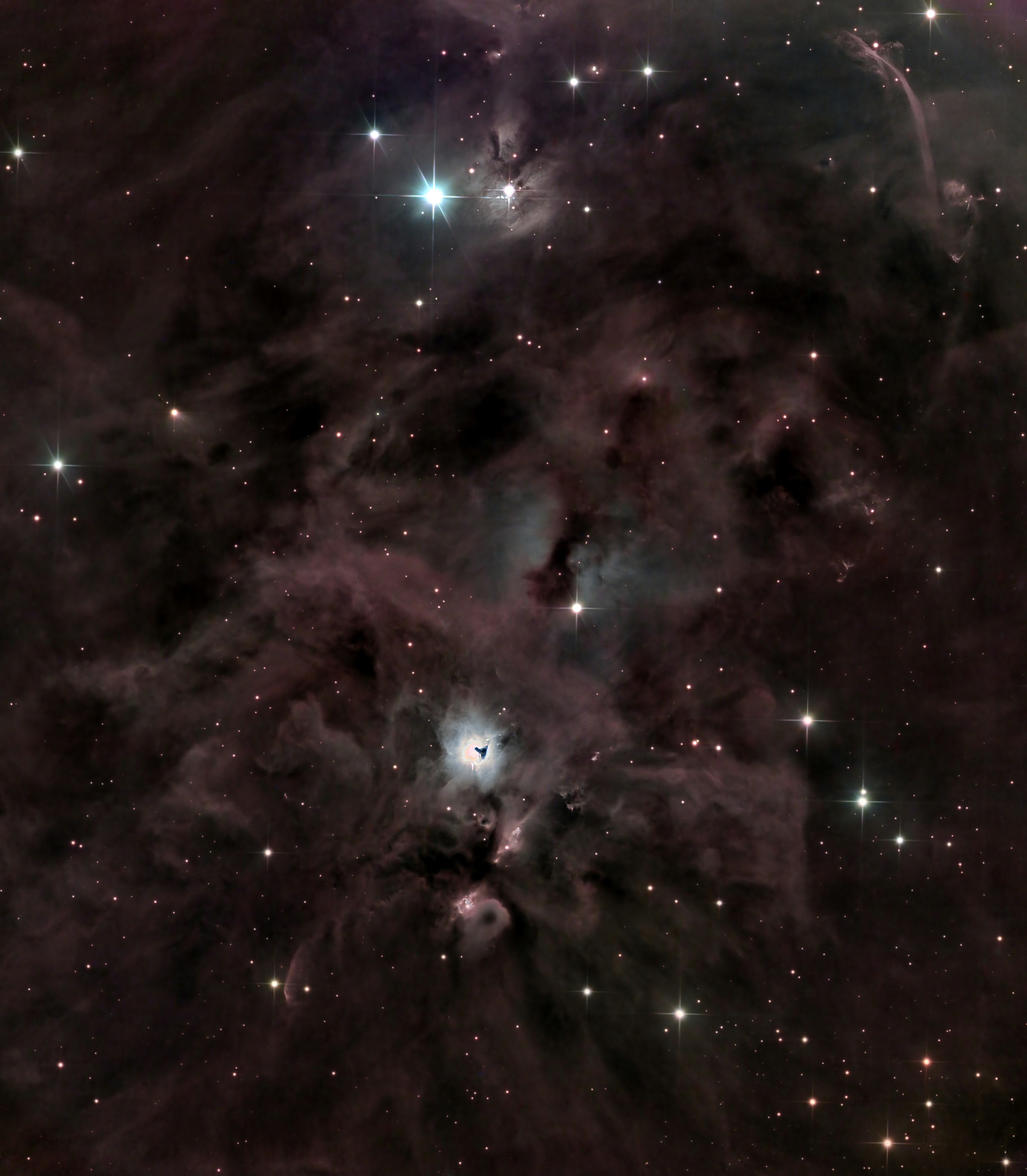 Near Waterfall Nebula & HH222