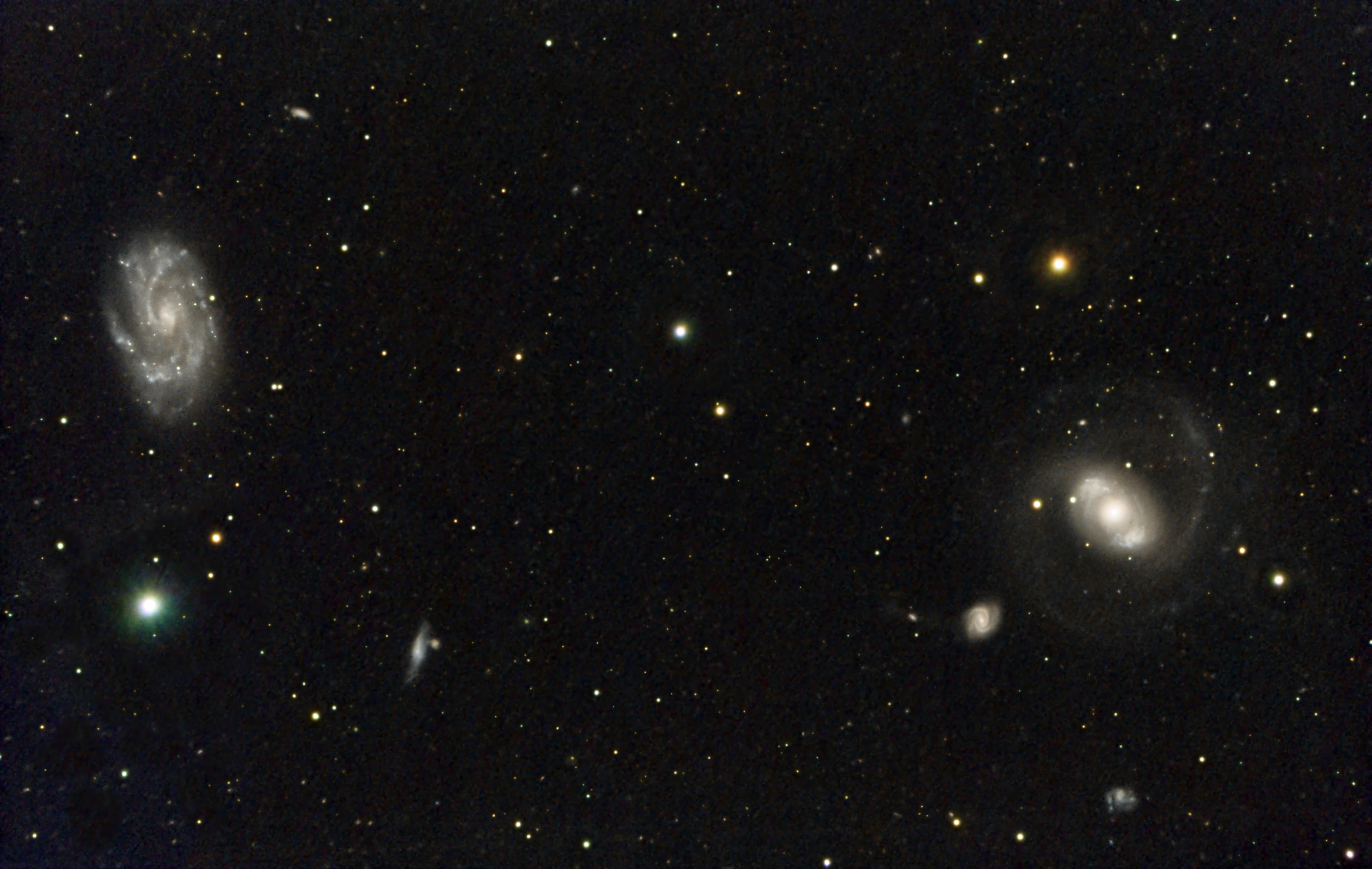 Eye of Sauron (right) & NGC4145 (left)